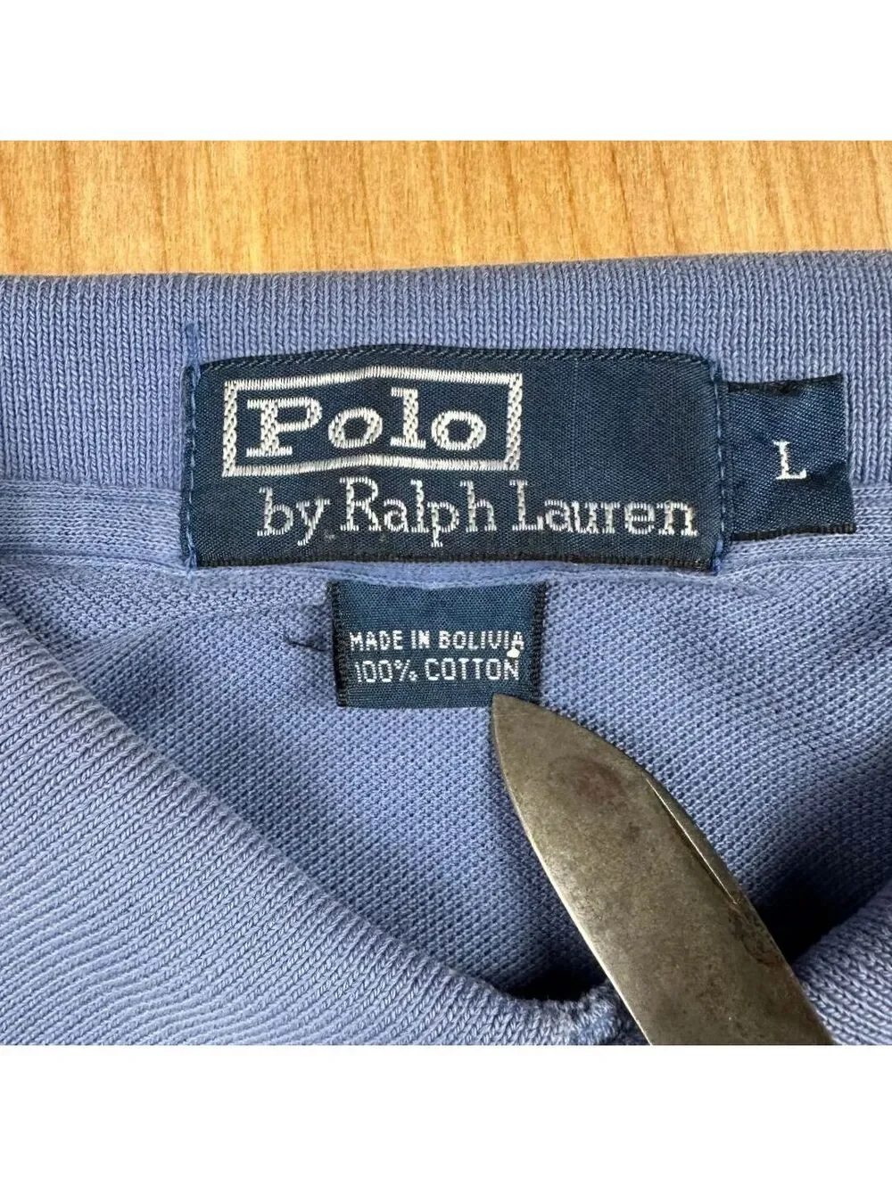 Vintage 90s Polo Ralph Lauren polo shirt large long sleeve 100% cotton preppy